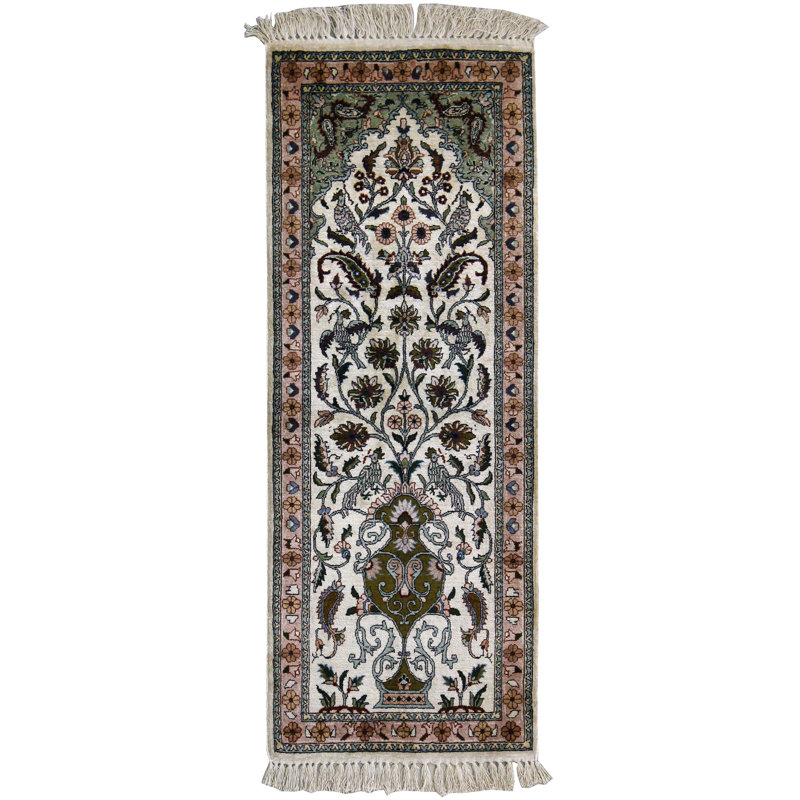Tapis unique brun / noir nouvel âge 1 pi 7 po x 4 pi 2 po