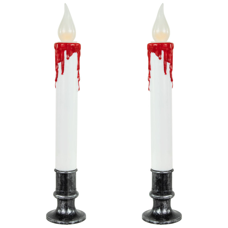 Ensemble de 2 bougies colonne non parfumées 2 pièces