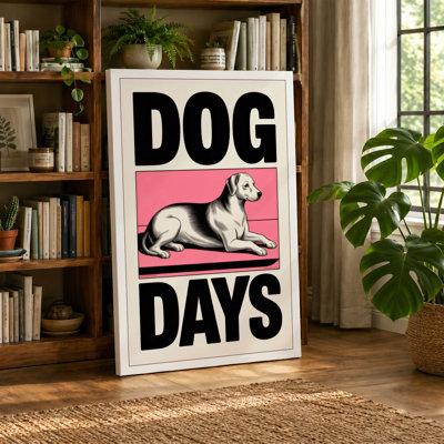 Dog Days Modern - Wrapped Canvas