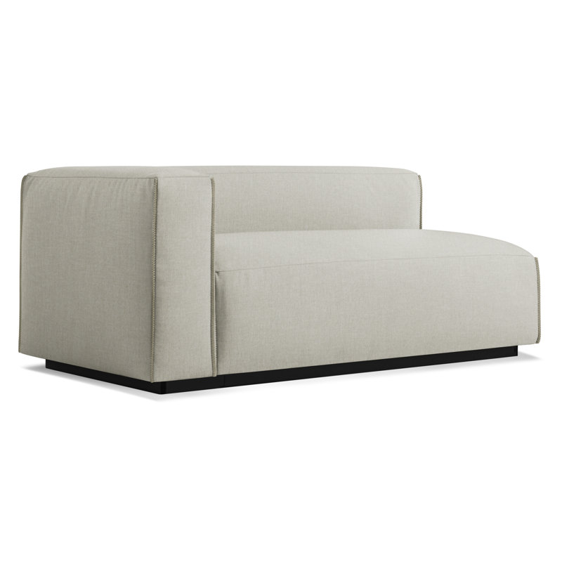 Cleon Chaise Lounge, Maharam Meld in Panda, Left Hand Facing
