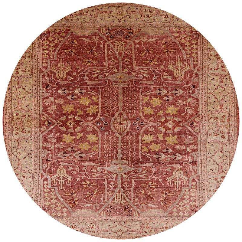 Faer Oriental Indoor Rug, Round 8'