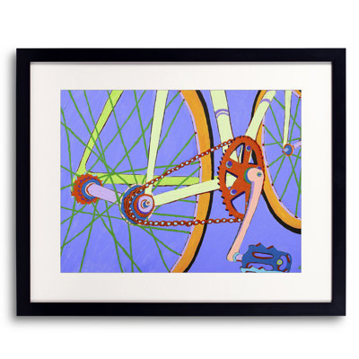 Green Spokes Print by Sue Graef