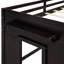 Lit mezzanine simple avec armoire et tablette - Design esthétique - Rangement coloré et efficace-485358063