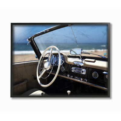 Long Beach Vintage Car - Photographic Print on Canvas