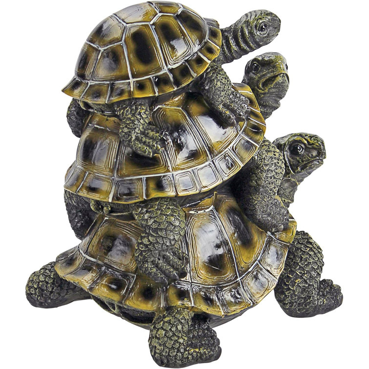 Rubbermaid Three's A Crowd Stacked Turtle Statue - Wayfair Canada