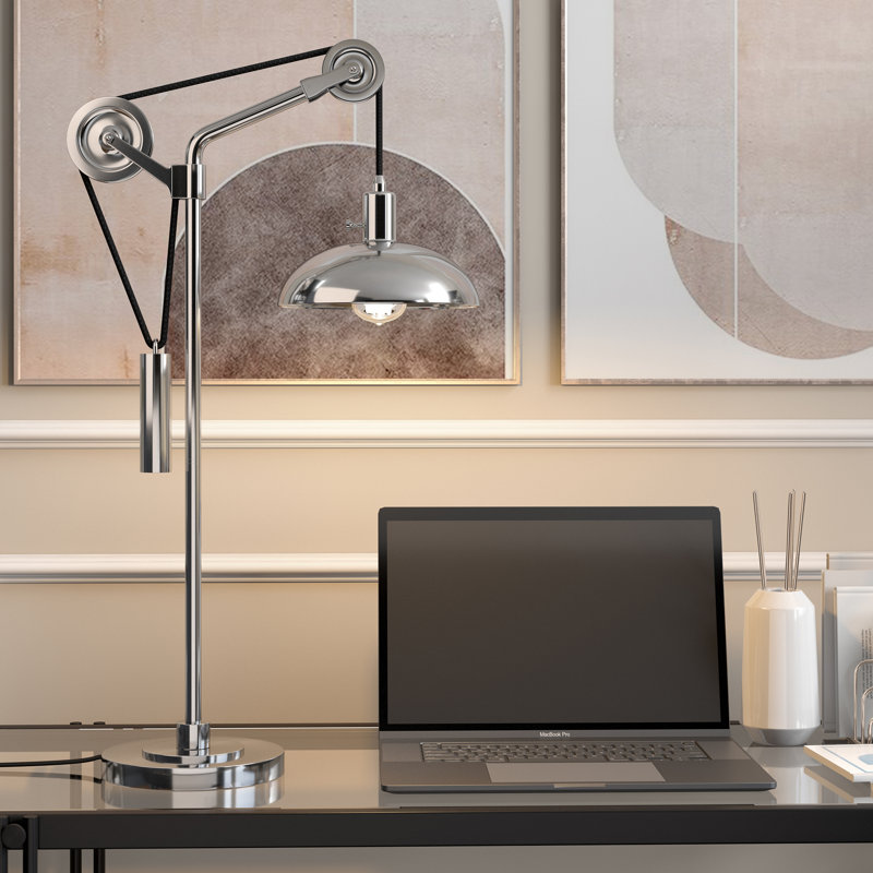 Neo Metal Desk Lamp, Polished Nickel