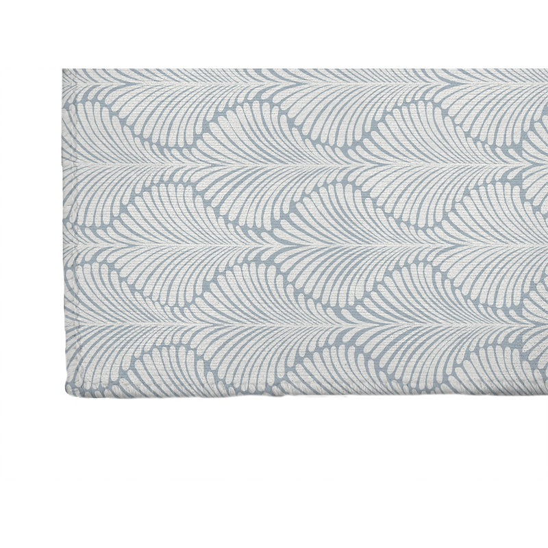 Elegant Palms Kids Play Mat, Slate Blue/Blue, Rectangle 4' x 6'