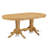 7 Piece Dining Table Set Consist of an Oval Butterfly Leaf Kitchen Table and 6 Brown Linen Fabric Upholstered Chairs, Oak-990875090