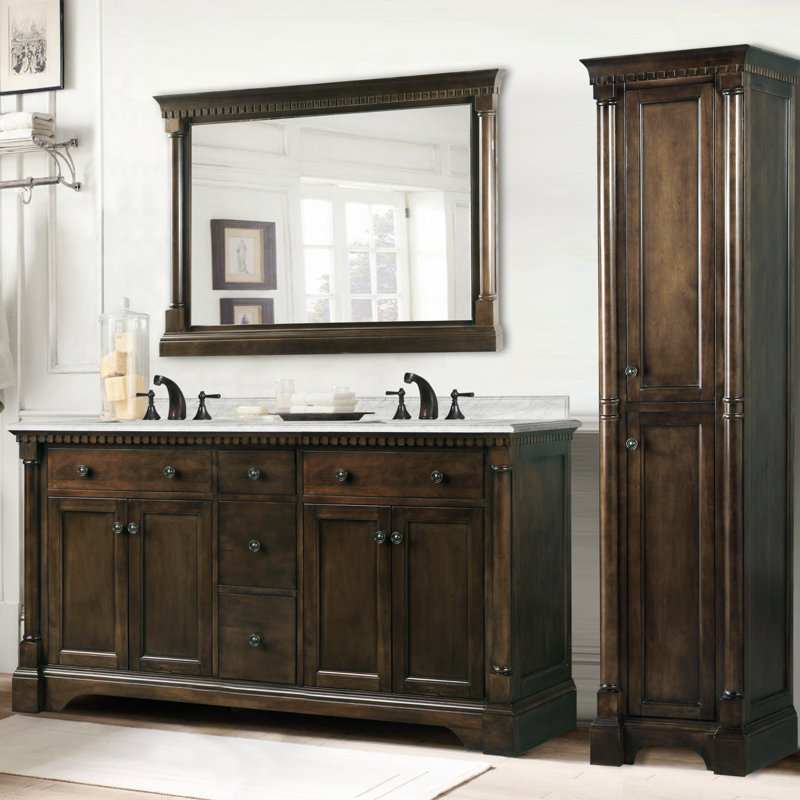 Meuble-lavabo double 61 po