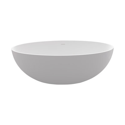 Baignoire profonde de style épuré à surface solide et à trempage profond