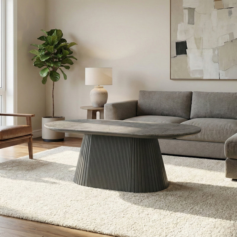 Decie Pedestal Coffee Table