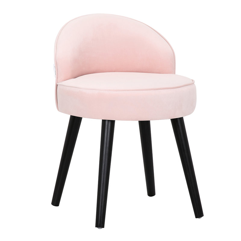 Lyndsey Accent Stool, Pink/Black 