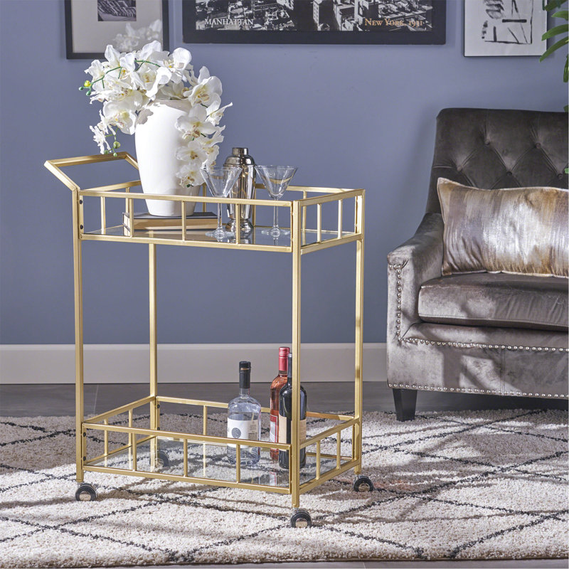 Versatile And Attractive Bar Cart For All Décor Styles, Enhancing Room Functionality