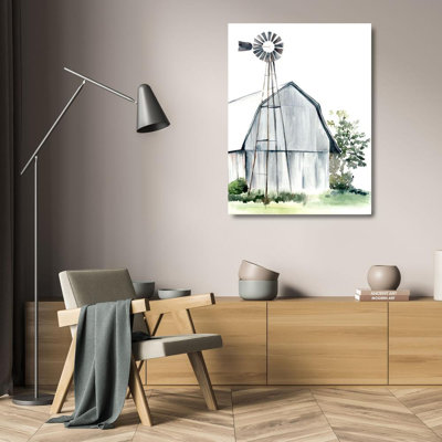 Ophelia & Co. Parker, art sur toile tendue par Jennifer Paxton Gallery: Watercolor Barn I