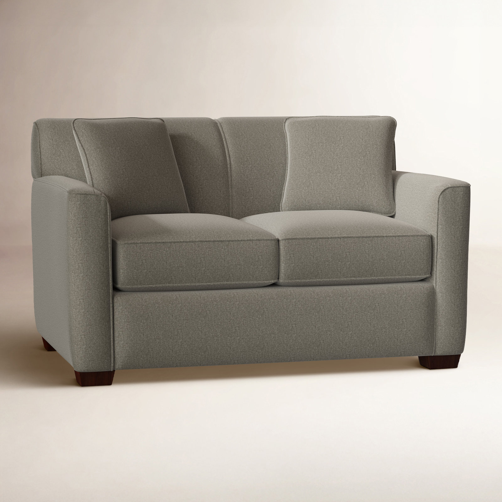 Keaton 60'' Upholstered Loveseat, Craftwood 16 Gray Performance Chenille, No