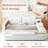 Multi-Functional Bed, Solid Wood Frame and Faux Leather Upholstery, Remote-Controlled Massage Recliner on the Right, Modern LED Lights, Bluetooth Speakers, USB Charging Ports, Adjustable Backrest-100536386-100536388