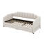 Lit de jour avec tiroirs de rangement et lit gigogne extensible avec lumières DEL-1712440336
