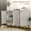 Buffet, armoire de rangement avec tablettes réglables-18389722