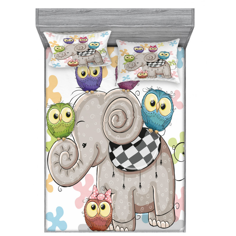 Microfiber Sheet Set, Queen Sheet Set with Fitted Sheet