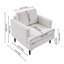 Mid-Century Single Accent Chairs Armchair-36734279