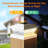 Low Voltage Solar Powered Integrated LED Fence Post Cap Light with Base Adapter Included Pack-69054902