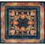 Antique Chinese - Ningxia Chinese Geometric Knotted Rug