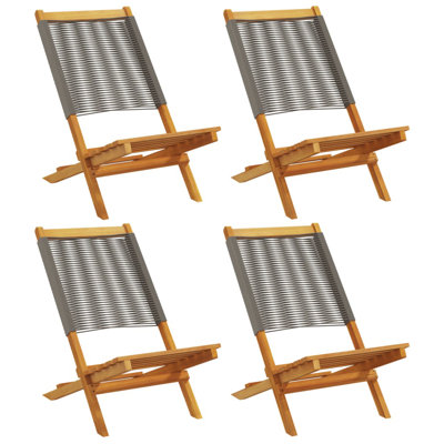 11-3 Polypropylene Garden Chair With Cushion Folding Chair Set