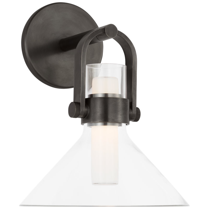 Larkin 1 - Light LED Armed Sconce, Bronze