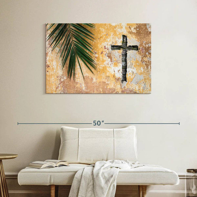 Adella Cross Shaped Imprint, 26" H x 39" W