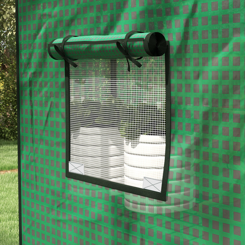 Brinna Shade Cloth and Cover, 190cm H x 140cm W x 73cm D, Green