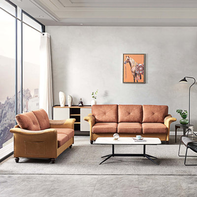 Canapé modulaire 2 pièces rembourré