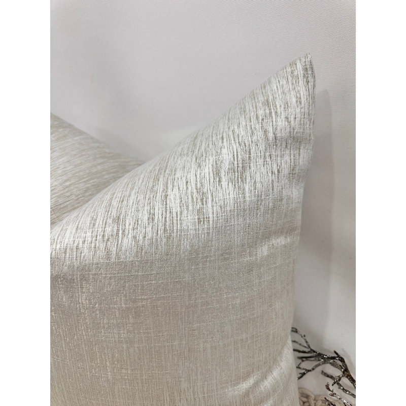 Abstract Beige Square Cushion Cover