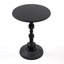 Table d'appoint ronde 2p, table de bout en métal rétro pour le bureau, salon de chambre à café peu encombrant et facile à assembler, revêtement noir rouille