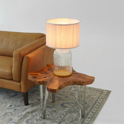 Bedroom Table Lamp Nordic Home Creative Romantic Warm Solid Wood Study Room Eye Protection Desk Bedside Lamp LED Nebulis Table Lamp Gold - Clear And Pink 110-120V