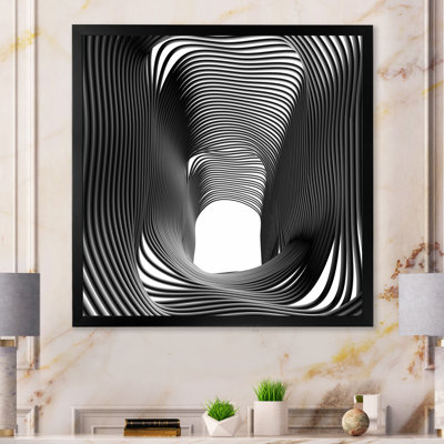Fractal Abstract Tunnel II - Décoration murale moderne et contemporaine en toile