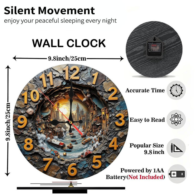 Horloge murale en pierre
