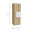 Light Oak And White 3-Shelf Rectangle Medicine Cabinet