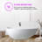 59'' x 31'' Freestanding Soaking Solid Surface Bathtub