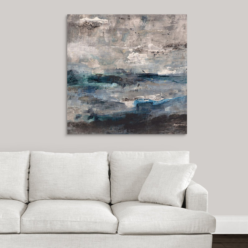 « vibrant vagues », peinture sur toile, Toile tendue, H 36 po x l 36 po x P 1,25 po