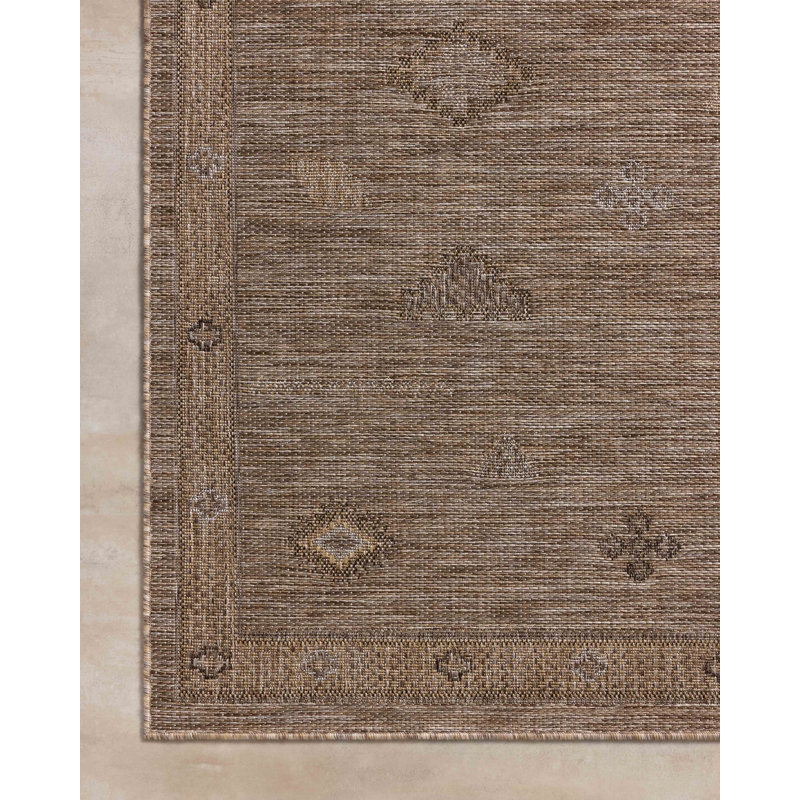 Gracie Oaks Altia Natural / Sand Indoor / Outdoor Area Rug, Rectangle 7'10" x 10'