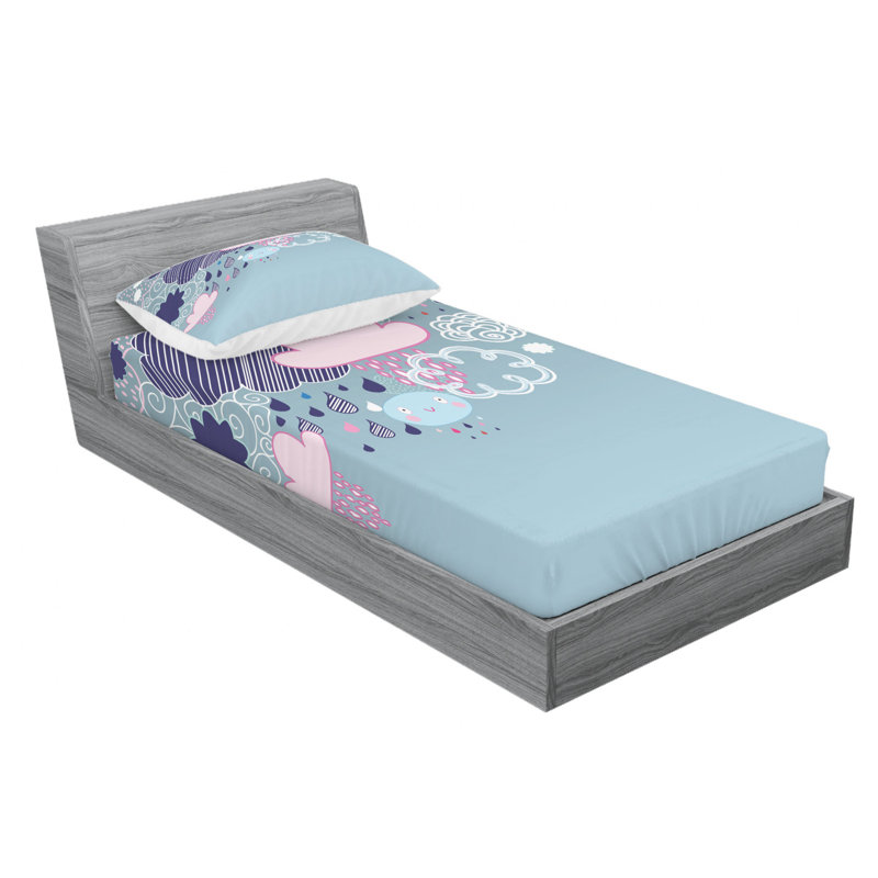 Microfiber Sheet Set, Twin XL Sheet Set with Fitted Sheet