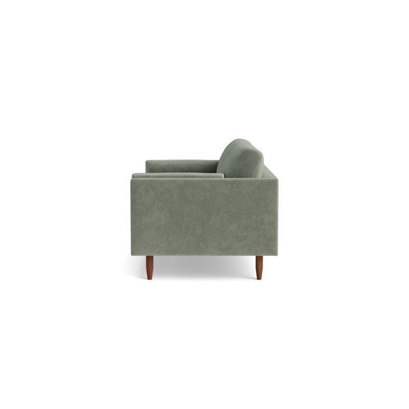Skinny Fat Loveseat (70"), Velvet - Sage