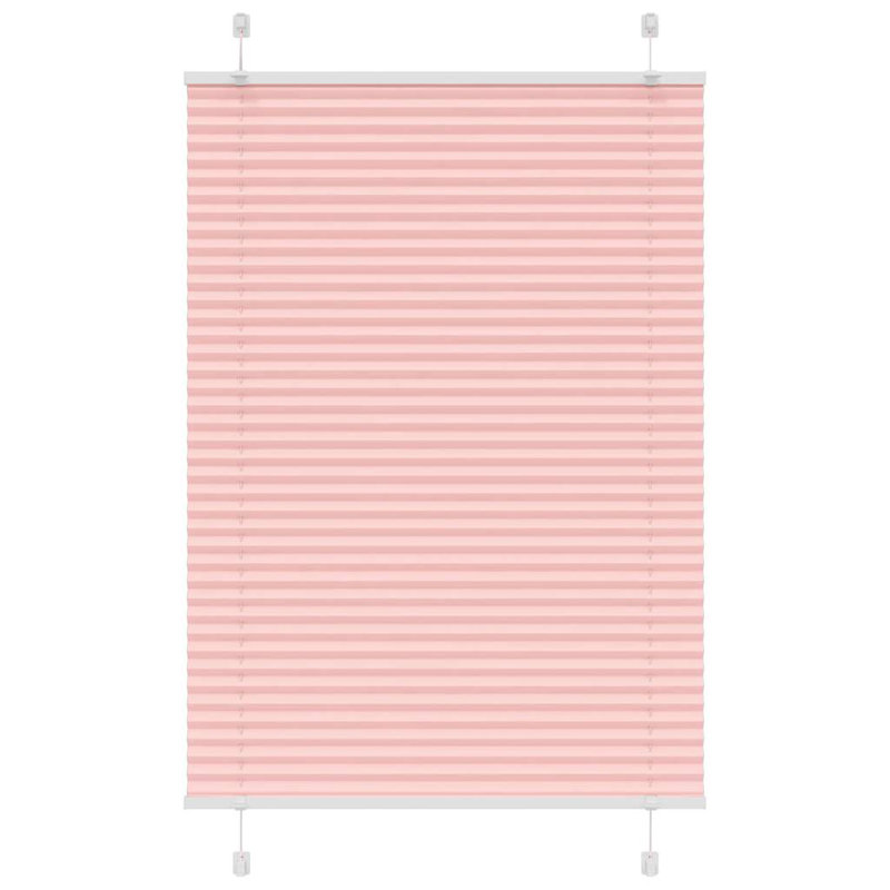 Room Darkening Pleated shade, Pink, 90cmW x 150cmL