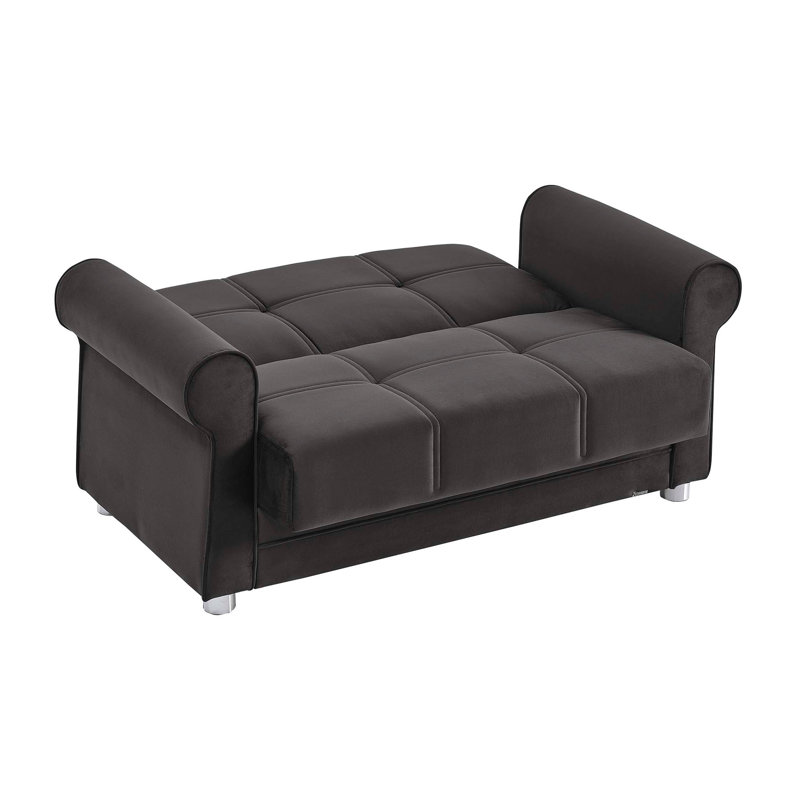 Causeuse convertible avec rangement Primenest Liora Collection, noir, Noir