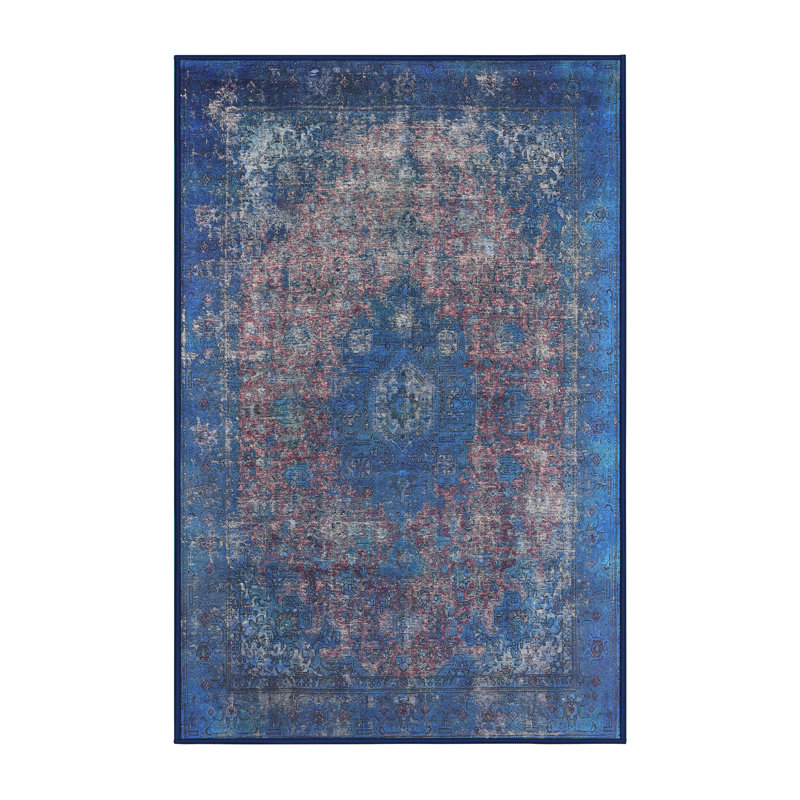 Tapis oriental bleu, Rectangle 4 pi x 6 pi