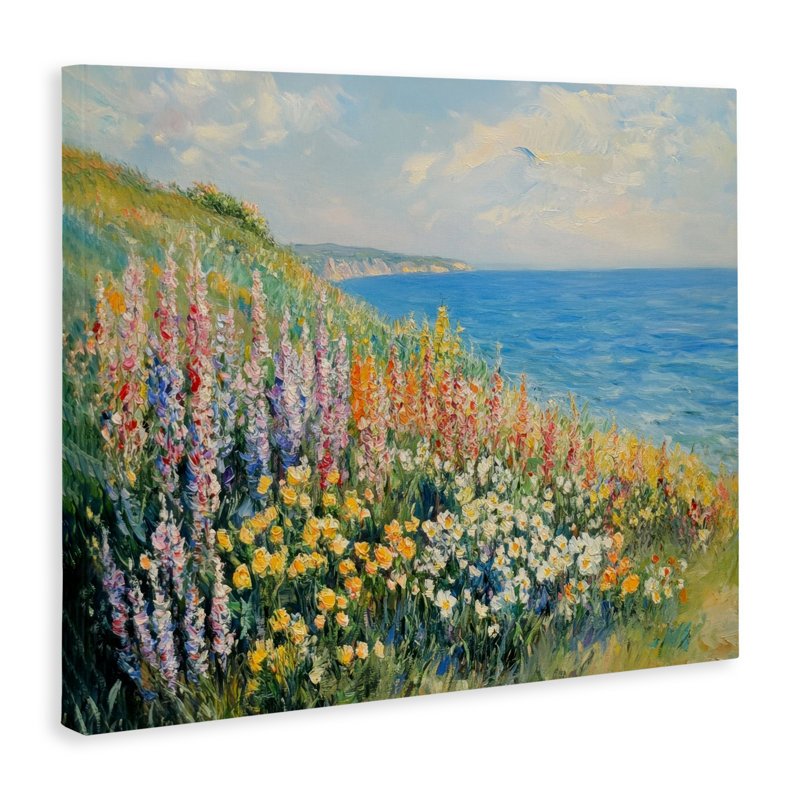 Toile de jardin Coastal Hyacinth, design par Petal Prints Design, H 16 po x l 20 po