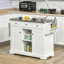Îlot de cuisine avec plateau en acier inoxydable Sallie-1376480128