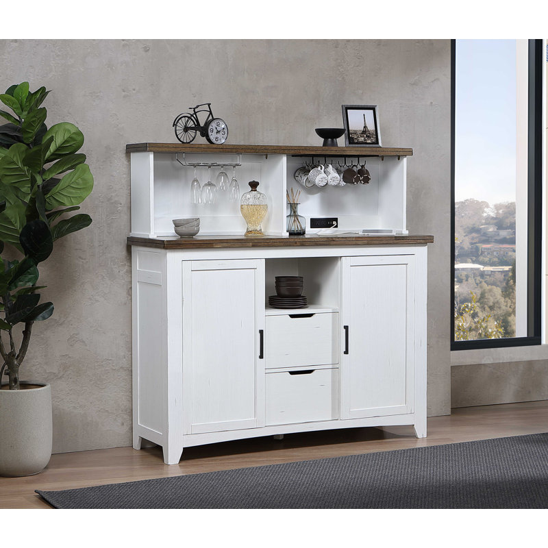 Solid Wood 60 Inch Cofffee Bar Work Station