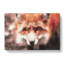 Curious Fox in Abstract - Wrapped Canvas-55317000