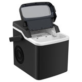 Countertop Ice Maker, Portable Ice Maker Machine With Handle, 26Lbs/24H, 8 Bullet Ice Cubes/9 Mins, S/L 2 Size Ice Cube, Self-Cleaning For Home/Kitchen/Office/Party, Black
